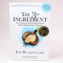 SIGNED THE 3RD INGREDIENT BY JIM BLASINGAME Hardcover Book With DJ 2018 1st Ed.