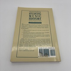 Studying Music History: Learning, Reasoning, and Writing About Music History and
