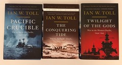Ian W. Toll Pacific War Trilogy Complete 3 Hardcover Set. Signed, Like New
