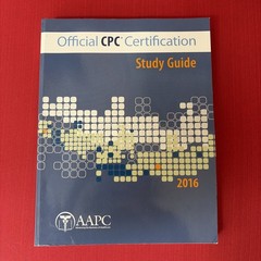 OFFICIAL CPC CERTIFICATION STUDY GUIDE 2016 By Aapc