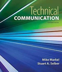 Technical Communication – Paperback, by Markel Mike; Selber Stuart A. – Good