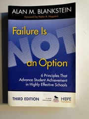 Failure Is Not an Option 3rd Edition Alan Blankstein PB Education Book
