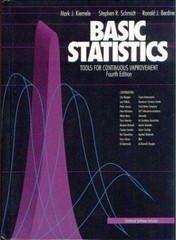 Basic Statistics : Tools for Continuous Improvement Hardcover