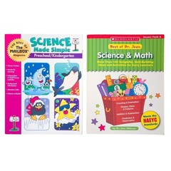 Science & Math Vintage Teaching Activity Books (Set of 2)- Pre-K – Kindergarten