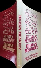 Human Memory An Introduction to Research and Theory Nyberg 1982 Pyschology Text