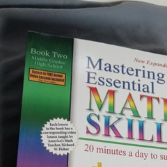 Homeschool / Math Skills Books lot of 3 Grade 4-5 + Middle / High school