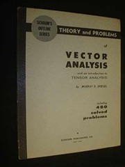 Schaum’s Outlines Vector Analysis – Paperback, by Murray R. Spiegel – Acceptable