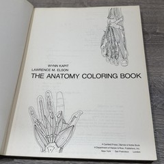 Vintage The Anatomy Coloring Book Kapit Elson Harper & Row Beige PB USA 1977
