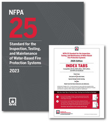 Professionally Tabbed & Highlighted NFPA 25 2023 Edition Stds for Inspections