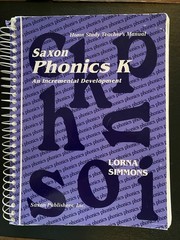 Phonics K Home Study by Lorna Simmons (2001, Spiral)