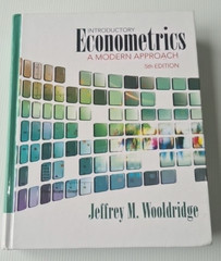 Introductory Econometrics 5th Edition Jeffrey M Wooldridge