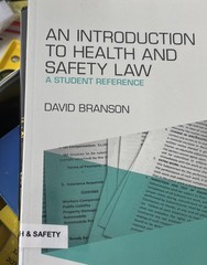 An Introduction to Health and Safety Law: A Student Reference by Branson, David