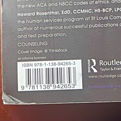 Routledge Encyclopedia of Counseling Fourth Edition by Howard Rosenthal