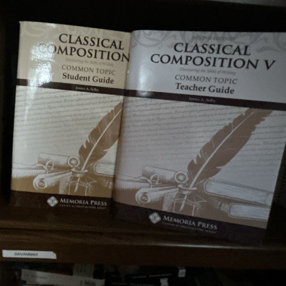 Memoria Press Classical Composition V Common Topic Student & Teacher Guides