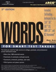 Words for Smart Test Takers 2nd Edition – Paperback, by Arco – Acceptable