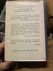 A Dictionary Of Modern English Usage – H. W. Fowler (1985, Hardcover, DJ)