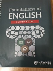 Foundations of English Guided Notebook by Hawkes Learning (2018, Trade Paperback