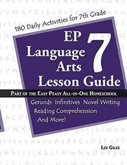 EP Language Arts 7 Lesson Guide: Part of the Easy Peasy All-in-On – VERY GOOD