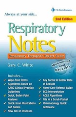 Respiratory Notes: Respiratory – Spiral-bound, by White MEd RRT – Acceptable
