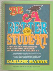 Be a Better Student: Lessons and – Spiral-bound, by Mannix Darlene – Very Good o