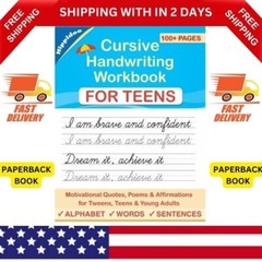 Cursive Handwriting Workbook for Teens: a Cursive Writing Practice Workbook