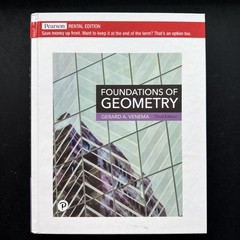 Foundations of Geometry By Gerard Venema Rental Hardcover Edition 0136845266