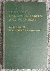 The Use Of Handbook Tables and Formulas Machinery Hardcover 1964 John M. Amiss
