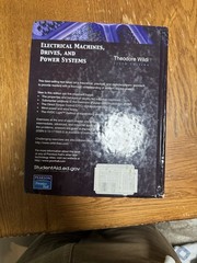 Electrical Machines, Drives and Power Systems by Theodore Wildi 6th Edition