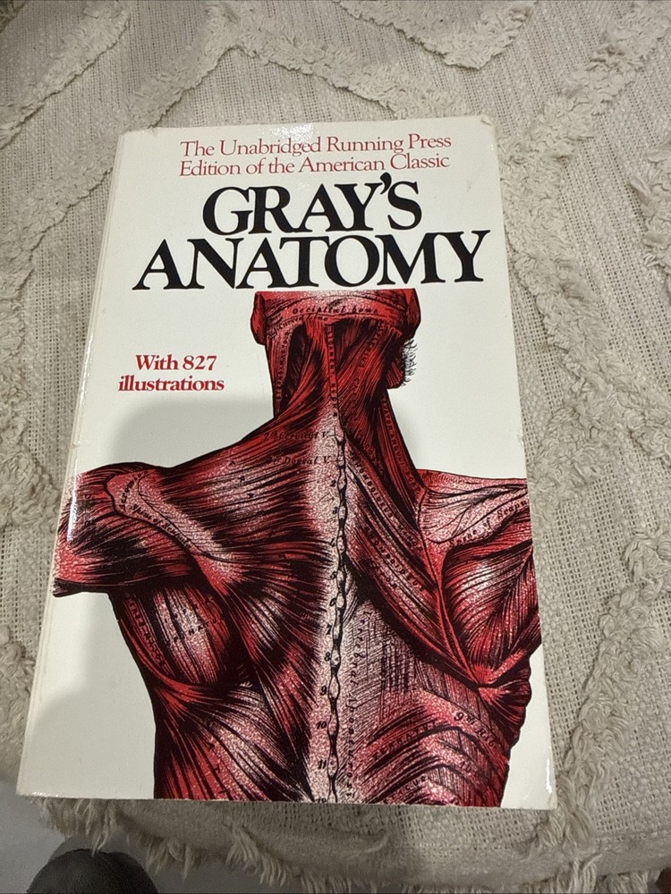 Gray’s Anatomy Unabridged Running Press Edition Hardcover 827 Illustrations