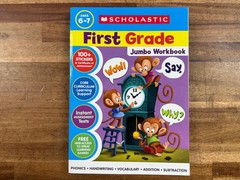 Scholastic First Grade Jumbo Workbook Ages 6-7 (Good)