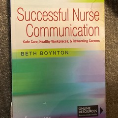 F.A. Davis Successful Nurse Communication Revised Reprint 2015 PB Beth Boynton