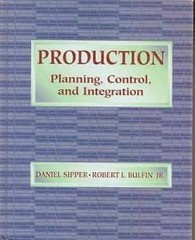 Production: Planning, Control and – Hardcover, by Sipper Daniel; Bulfin – Good