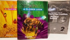 SET of 3 Science Textbooks, A,B & ref. Hardcover, by Macmillan / McGraw 2008