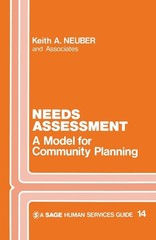 Needs Assessment: A Model for Community Planning (SAGE Human Services Guides…